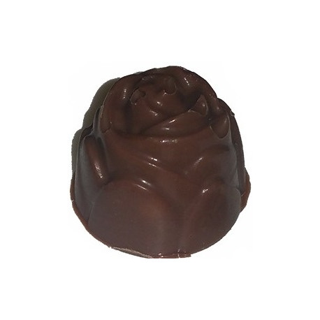 Stampo piccola rosa di cioccolato in policarbonato 8 g 2 cm