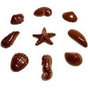 Stampo cioccolatini frutti di mare 6 g in policarbonato