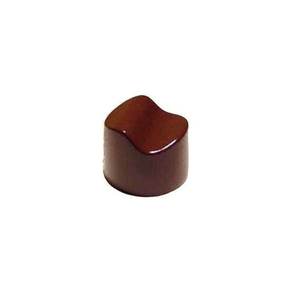 Stampo cioccolatino tondo con onda 10 g in policarbonato