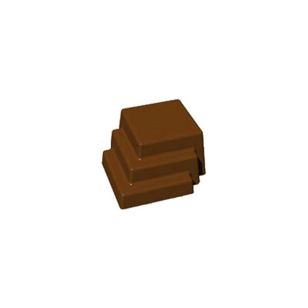 Stampo cioccolatino tris di quadri da 12 g in policarbonato