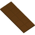 Stampo Tavoletta di Cioccolato da 50 g lunga 140 mm in policarbonato