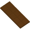 Stampo Tavoletta di Cioccolato da 50 g lunga 140 mm in policarbonato