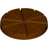 Stampo Tortina a spicchi 10 cm 100 g di cioccolato in policarbonato