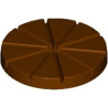 Stampo Tortina a spicchi 10 cm 100 g di cioccolato in policarbonato Stampo Tortina a spicchi 10 cm 100 g di cioccolato in policarbonato