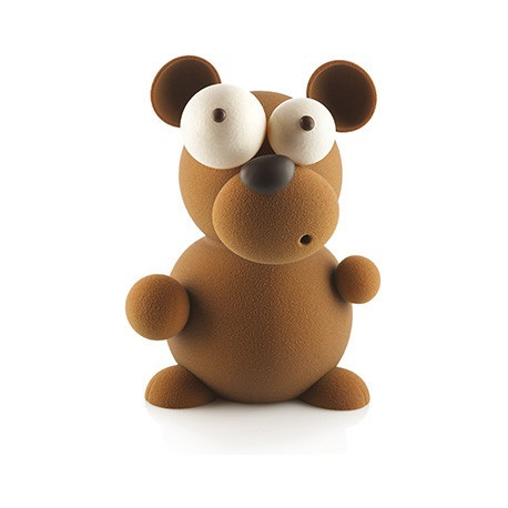 Kit Orsetto di cioccolato Teddy stampo 3D in plastica termo-formata da Silikomart Kit Orsetto di cioccolato Teddy stampo 3D in plastica termo-formata da Silikomart