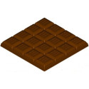 Stampo tavoletta cioccolato blocchetti onda da 10 cm 100 g in policarbonato