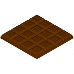Stampo Tavoletta cioccolato blocchetti onda da 10 cm 100 g in policarbonato