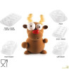 Kit Rudolf Renna Cioccolato Stampo 3D Termoformato da Silikomart Kit Rudolf Renna Cioccolato Stampo 3D Termoformato da Silikomart