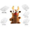 Kit Rudolf Renna Cioccolato Stampo 3D Termoformato da Silikomart Kit Rudolf Renna Cioccolato Stampo 3D Termoformato da Silikomart