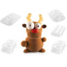 Kit Rudolf Renna Cioccolato Stampo 3D Termoformato da Silikomart Kit Rudolf Renna Cioccolato Stampo 3D Termoformato da Silikomart