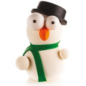 Kit Mr Snow Pupazzo di Neve di cioccolato: 4 stampi termoformati 3D da Silikomart