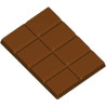 Tavoletta rettangolare 25 g stampo cioccolato policarbonato a quadretti lisci 75x53xh5,8 mm Tavoletta rettangolare 25 g stampo cioccolato policarbonato a quadretti lisci 75x53xh5,8 mm