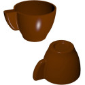 Stampo policarbonato tazza caffe stretta 8 tazzine di cioccolato Ø40xh31 mm 10 g
