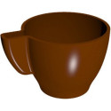 Stampo policarbonato tazza caffe stretta 8 tazzine di cioccolato Ø40xh31 mm 10 g