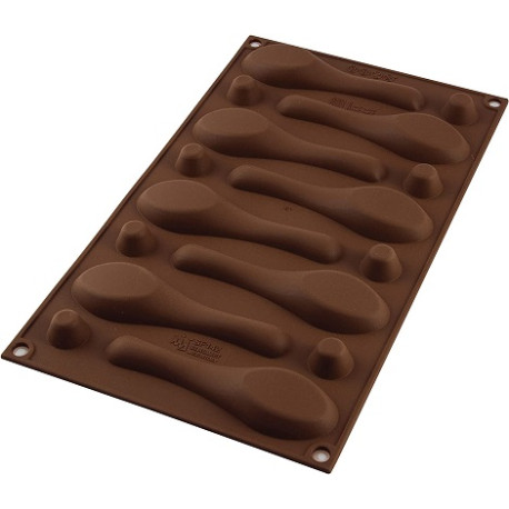 Stampo Cucchiaini di cioccolato, My Chocolate Spoon in silicone da Silikomart