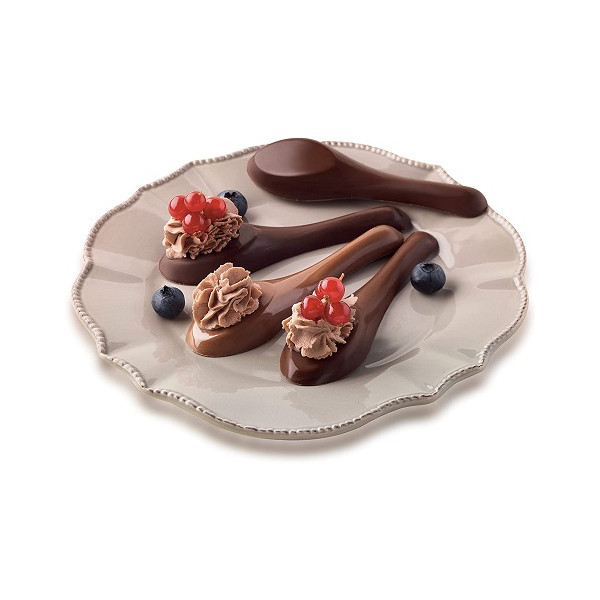 Stampo Cucchiai di cioccolato, My Chocolate Spoon in silicone da Silikomart