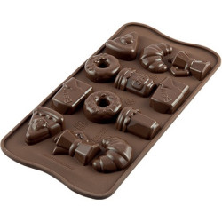 Stampo Cioccolatini Buon Giorno o Good Morning in silicone SCG22 da Silikomart