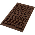Stampo cioccolatini Lettere Alfabeto o Choco ABC in silicone SF169 da Silikomart