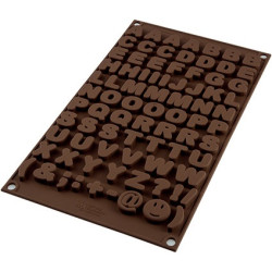 Stampo cioccolatini Lettere Alfabeto o Choco ABC in silicone SF169 da Silikomart