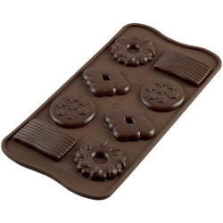 Stampo Choco Biscuit o cioccolatini Biscotto SCG25 da Silikomart