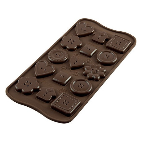 Stampo Choco Botton o cioccolatini Bottoni SCG25 da Silikomart