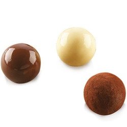 Stampo Tartufino 3D di cioccolato per cioccolatini da 25 mm in silicone SCG50 da Silikomart