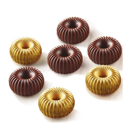 Stampo Corona Tridimensionale di cioccolato o Choco Crown 3D in silicone SCG49 3D da Silikomart