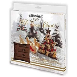 Kit stampo 3D Tree Choc o Albero di Natale 3D di cioccolato in silicone da Silikomart