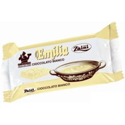 Cioccolato Emilia Bianco in blocco da 200 g linea pasticceria di Zaini.