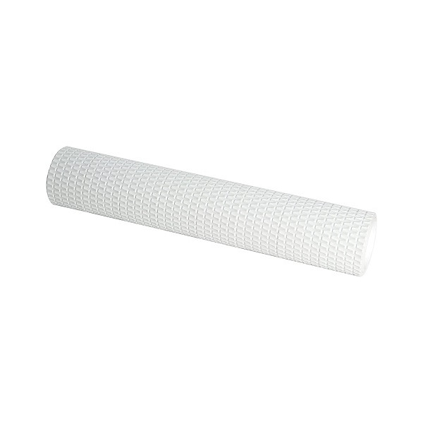 Mattarello decorativo bianco effetto cestino lunghezza 25 cm e larghezza 4,5 cm