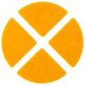 Stampo Cerchio 4.0 per 9 impronte in Silicone giallo da Silikomart Linea Naturae