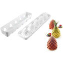 Stampo Foresta e Ananas 110 ml in silicone bianco da Silikomart