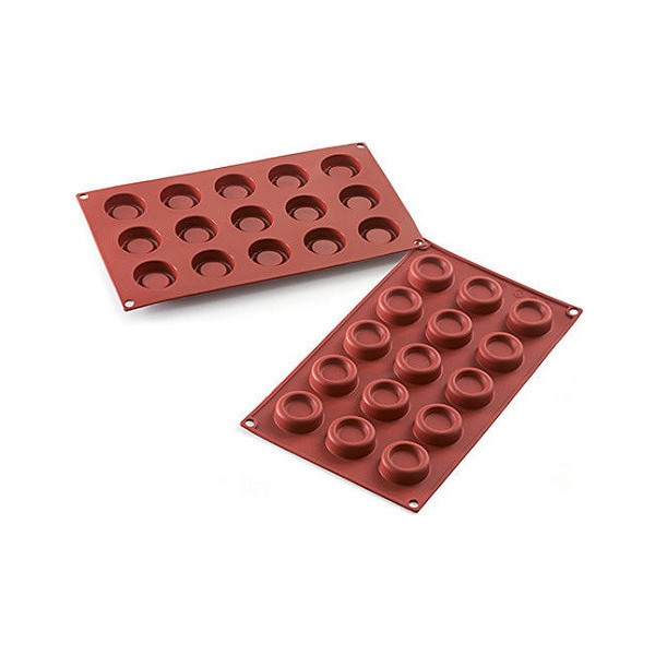 Mini Dessert Round Silikomart stampo silicone 15 mini dessert tondi ø4xh1,3 cm