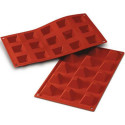 Stampo mini dessert piramidi 3,6x3,6 x h 2,2 cm o Mini Dessert Pyramids in silicone, SF008 da Silikomart