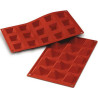 Stampo mini dessert piramidi 3,6x3,6 x h 2,2 cm o Mini Dessert Pyramids in silicone, SF008 da Silikomart Stampo mini dessert piramidi 3,6x3,6 x h 2,2 cm o Mini Dessert Pyramids in silicone, SF008 da Silikomart