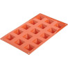 Stampo mini dessert piramidi 3,6x3,6 x h 2,2 cm o Mini Dessert Pyramids in silicone, SF008 da Silikomart