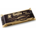 Cioccolato Emilia fondente extra 70% 400 g blocco fondente Zaini