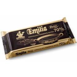 Cioccolato Emilia Fondente extra al 70% blocco da 400 g di fondente Zaini
