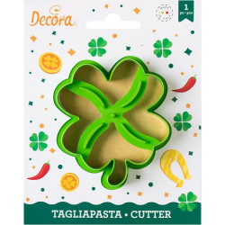 Tagliapasta Quadrifoglio in plastica di dimensioni 7,3 x 9 x h 2,2 cm da Decora