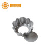 Formina Crostata Tonda con Fondo Mobile 8 cm h 3 cm in metallo antiaderente di alta qualità da Decora