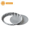 Formina Crostata Ovale con Fondo Mobile 29 x 20 cm h 3 cm in metallo antiaderente di alta qualità da Decora Formina Crostata Ovale con Fondo Mobile 29 x 20 cm h 3 cm in metallo antiaderente di alta qualità da Decora
