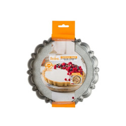 Design Tart Decora ø20xh3 cm: forma per crostata tonda con fondo mobile in metallo antiaderente di alta qualità