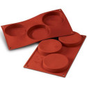 Stampo Sponge Base SF042 da Silikomart: 3 dischi per basi di pasta biscotto da 103 mm ed h 2 cm