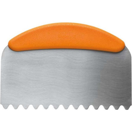 Spatola per decori a Onda in acciaio inox larga 22,5 cm con manico ergonomico antiscivolo in plastica da Decora