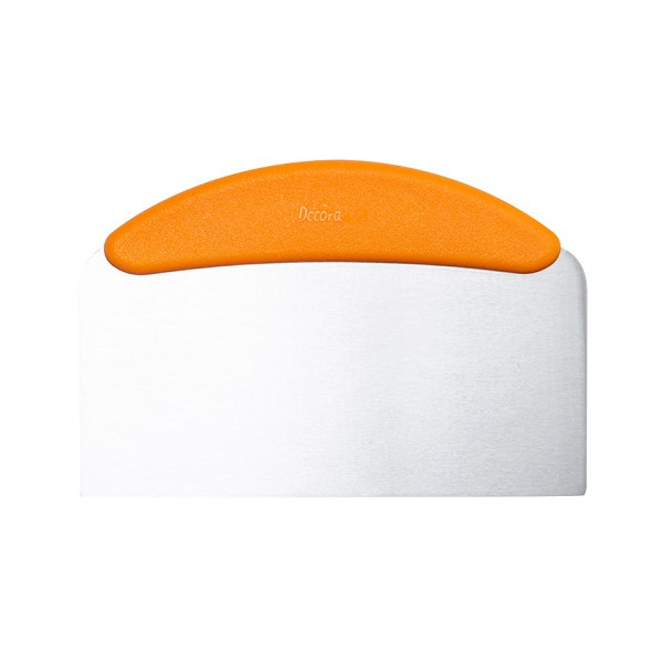 Spatola Liscia per decori, in acciaio inox, larga 22,5 cm con manico ergonomico antiscivolo in plastica da Decora