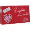 Confetti Cuoricini Mignon Rosa 1Kg: piccoli cuori di cioccolato fondente, confettati color rosa da Crispo