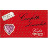 Confetti Cuoricini Mignon Rosa 1Kg: piccoli cuori di cioccolato fondente, confettati color rosa da Crispo