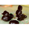 Stampo Easter per Papera, Coniglio e Uova di Pasqua in silicone marrone da Silikomart