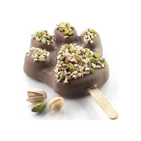 Set 2 Stampi gelato Zampa o Pata da Silikomart + 1 Vassoio + 50 bastoncini Stecco in legno di faggio Set 2 Stampi gelato Zampa o Pata da Silikomart + 1 Vassoio + 50 bastoncini Stecco in legno di faggio