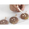 Set 2 Stampi gelato Faccina o Mr Funny da Silikomart + 1 Vassoio + 50 bastoncini Stecco in legno di faggio Set 2 Stampi gelato Faccina o Mr Funny da Silikomart + 1 Vassoio + 50 bastoncini Stecco in legno di faggio